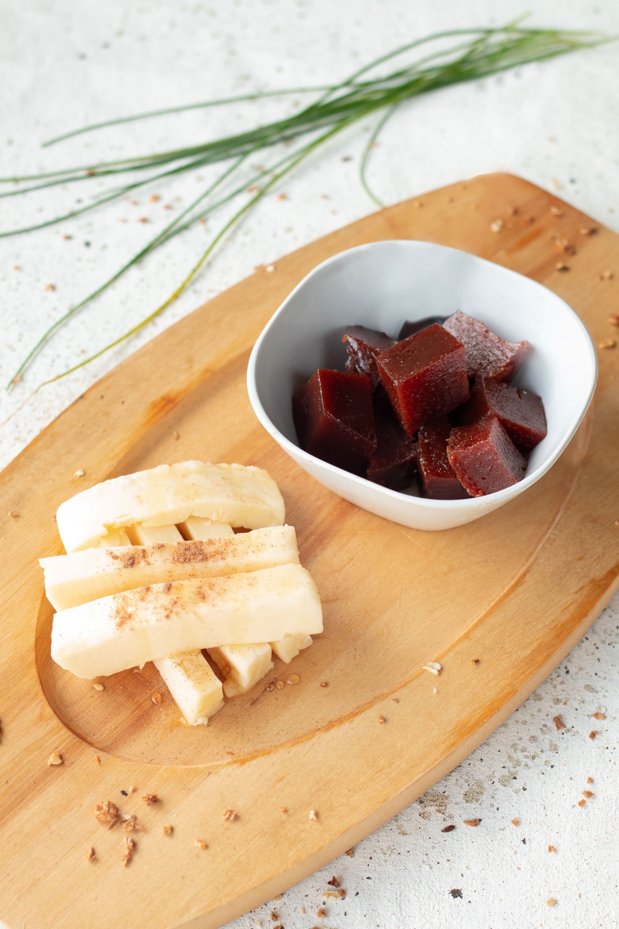 Dulce de mamon con queso paraguay (dulce tradicional)