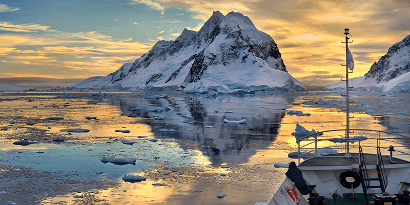 Península Antártica, Pasaje de Drake e Islas Shetland del Sur